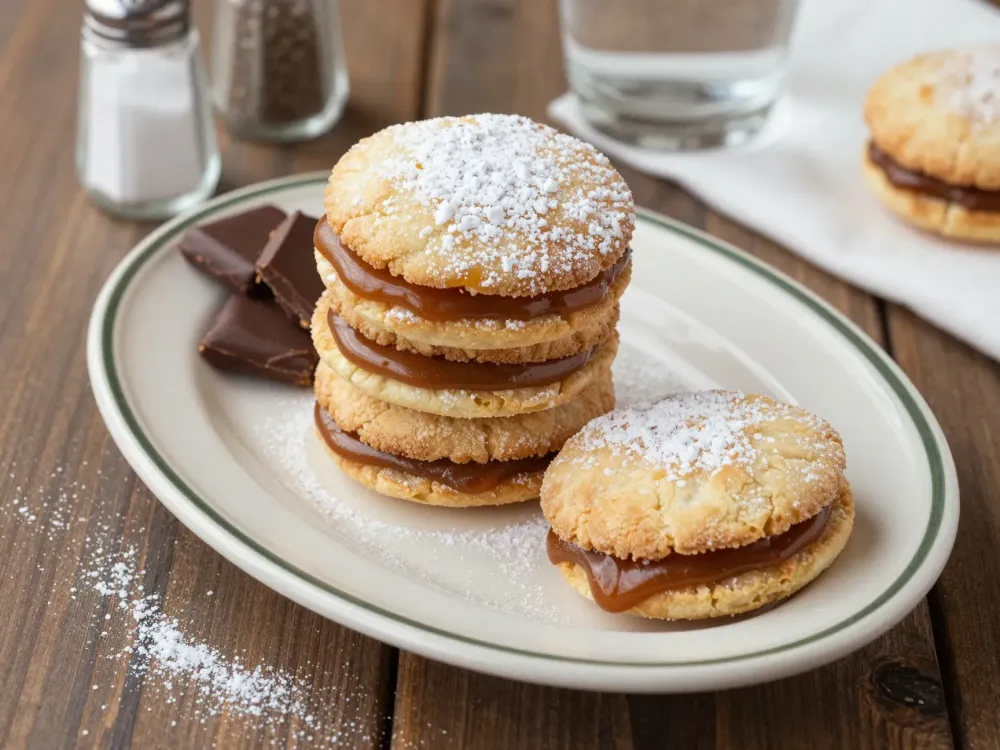 Alfajores chilenos con manjar — hojarasca crujiente rellena paso a paso