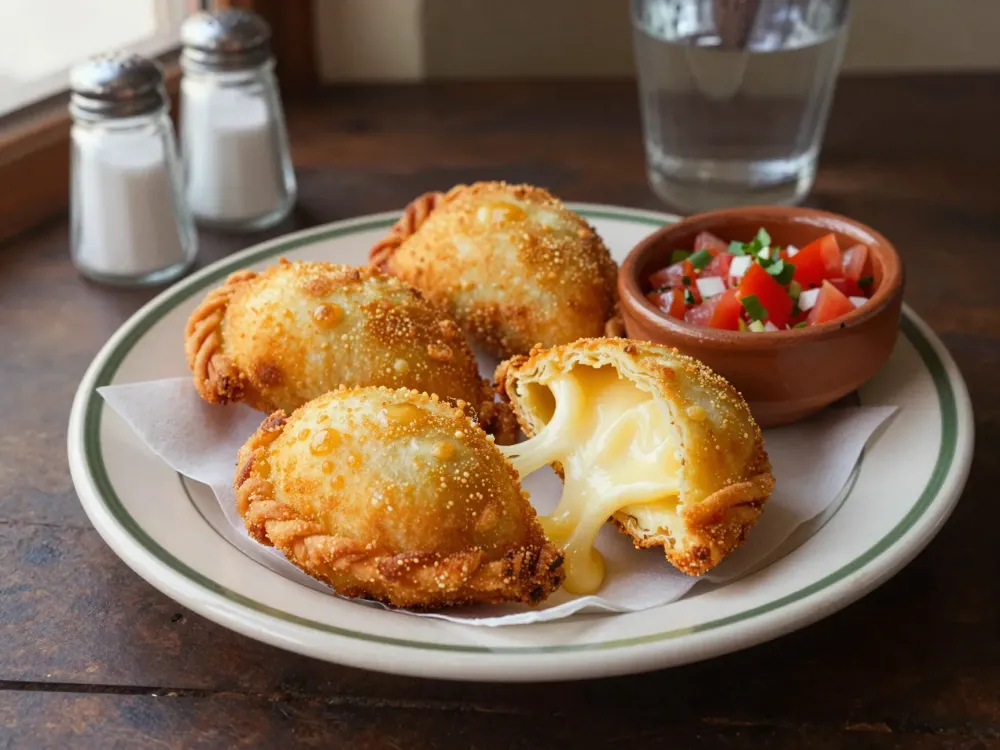 Empanadas fritas de queso — masa fina, queso que estira y sin que se abran