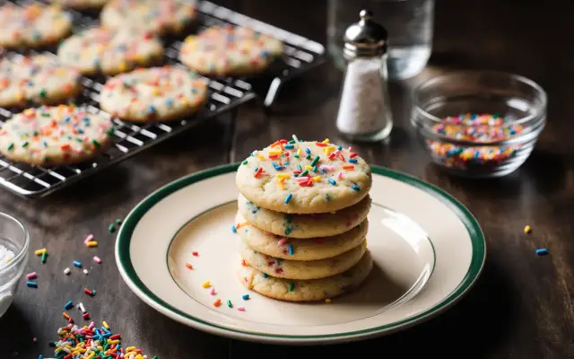 Galletas con chispitas de colores (estilo funfetti)