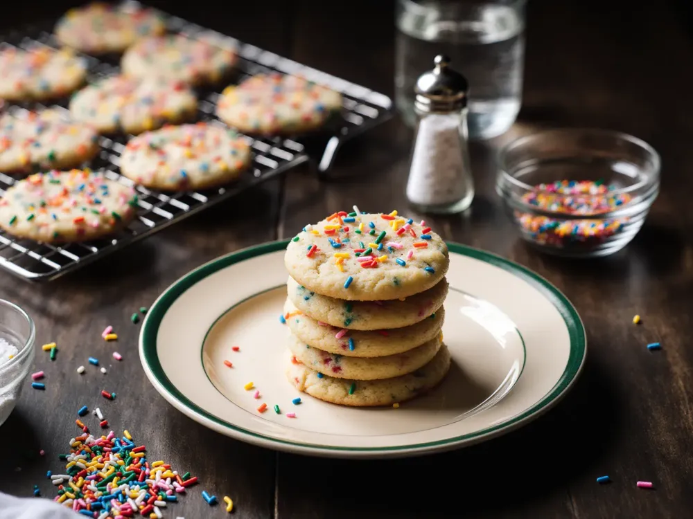 Galletas con chispitas de colores (estilo funfetti)