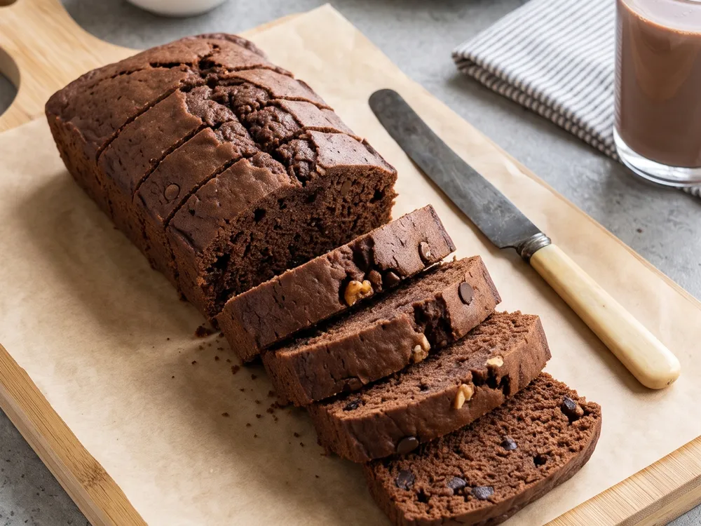 Panqué de chocolate esponjoso (queque de chocolate casero)