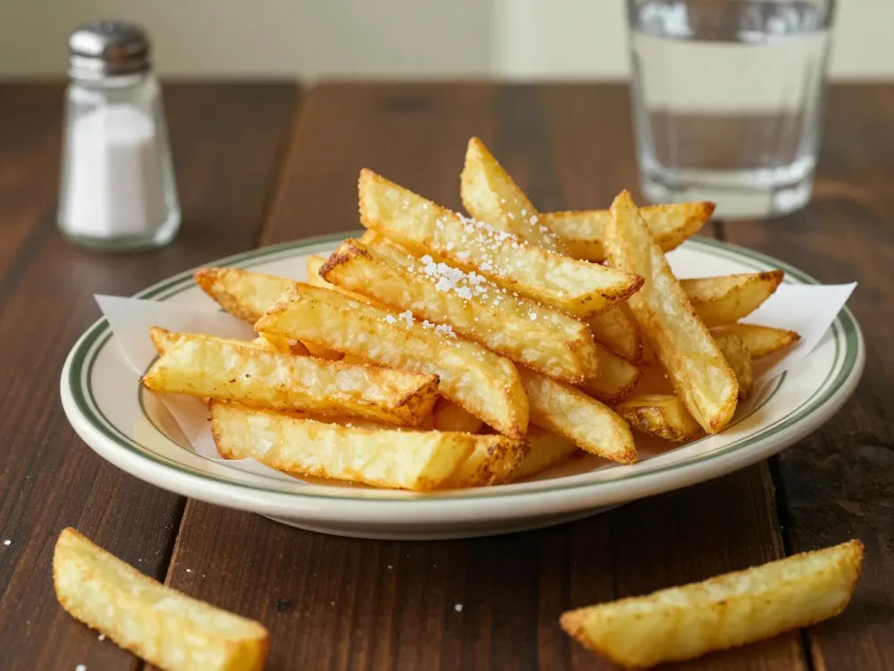 Papas a la francesa (papas fritas crujientes caseras)