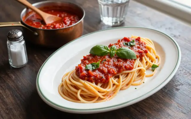 Salsa de tomate para pasta casera